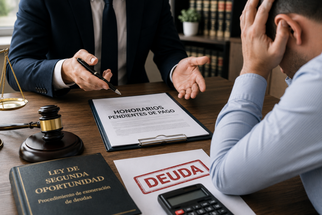 No pagar abogado Ley de Segunda Oportunidad: consecuencias legales